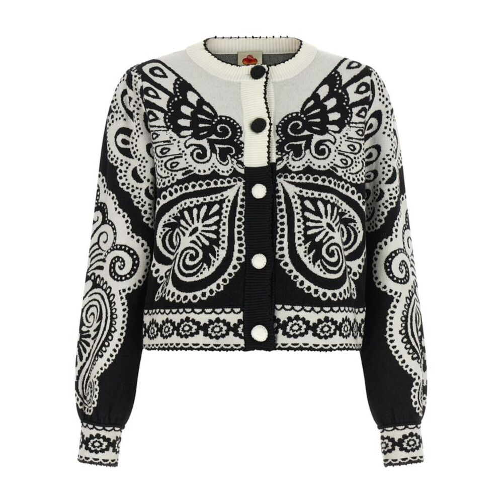 FARM RIO Bicolor Polyester Women's Cardigan